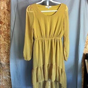 Ya Los Angeles Dress Sheer Hi-Low